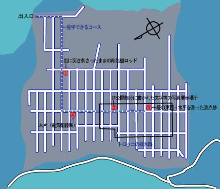 松代象山地下壕の案内図